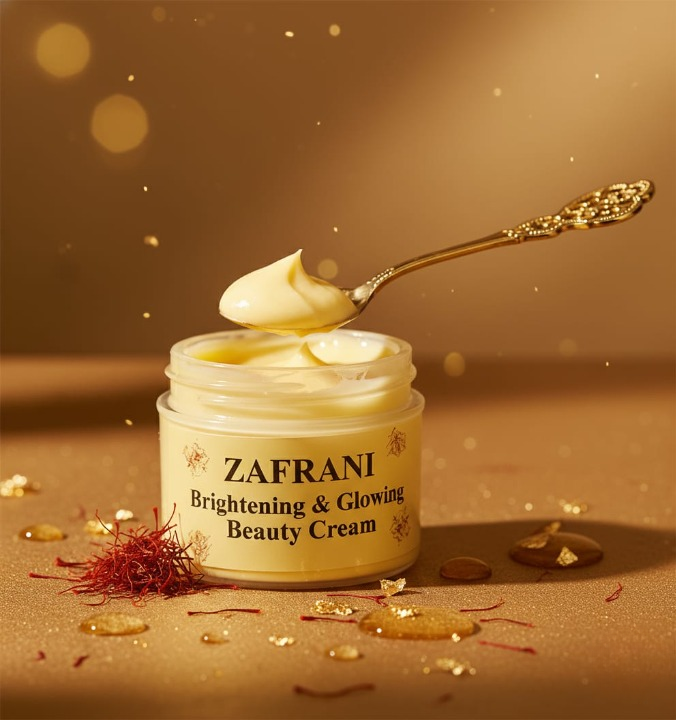 Zafrani Brightening & Glowing Beauty Cream | Radiant, Soft & Nourished Skin | Skin Lightening & Hydrating Formula (100g)